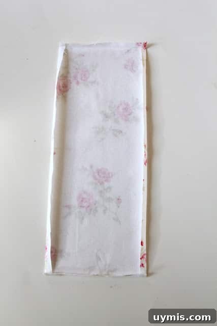 Quiet Book Sew Along Part 9 Finishing Your Book 3 Pressed fabric binding piece for a quiet book