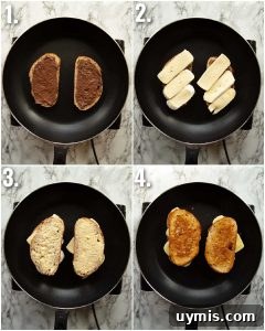 how to make a Nutella grilled cheese 4 step by step photos showing how to make a Nutella grilled cheese