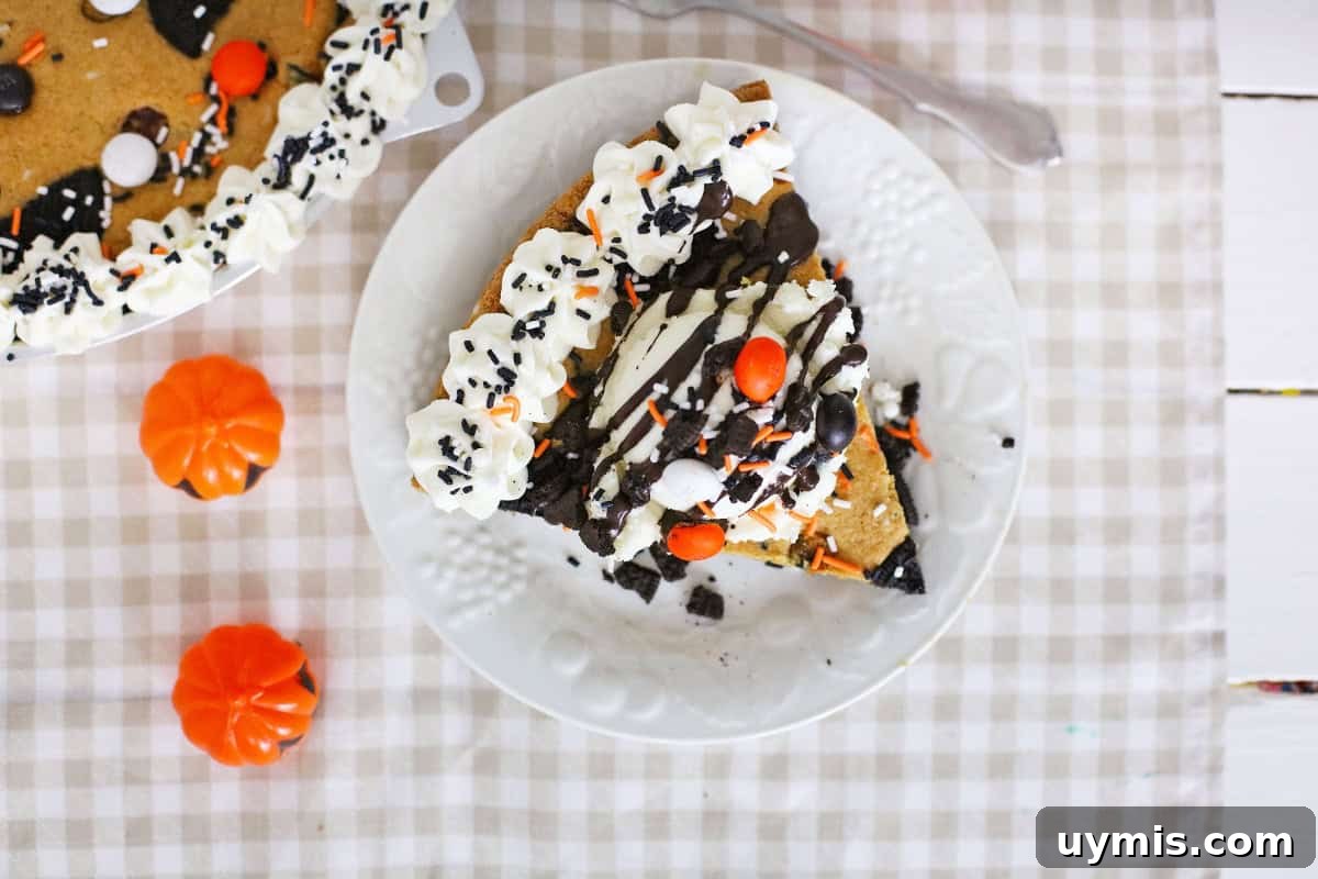 Spooky Halloween Cookie Cake Recipe 4 img 23570 3