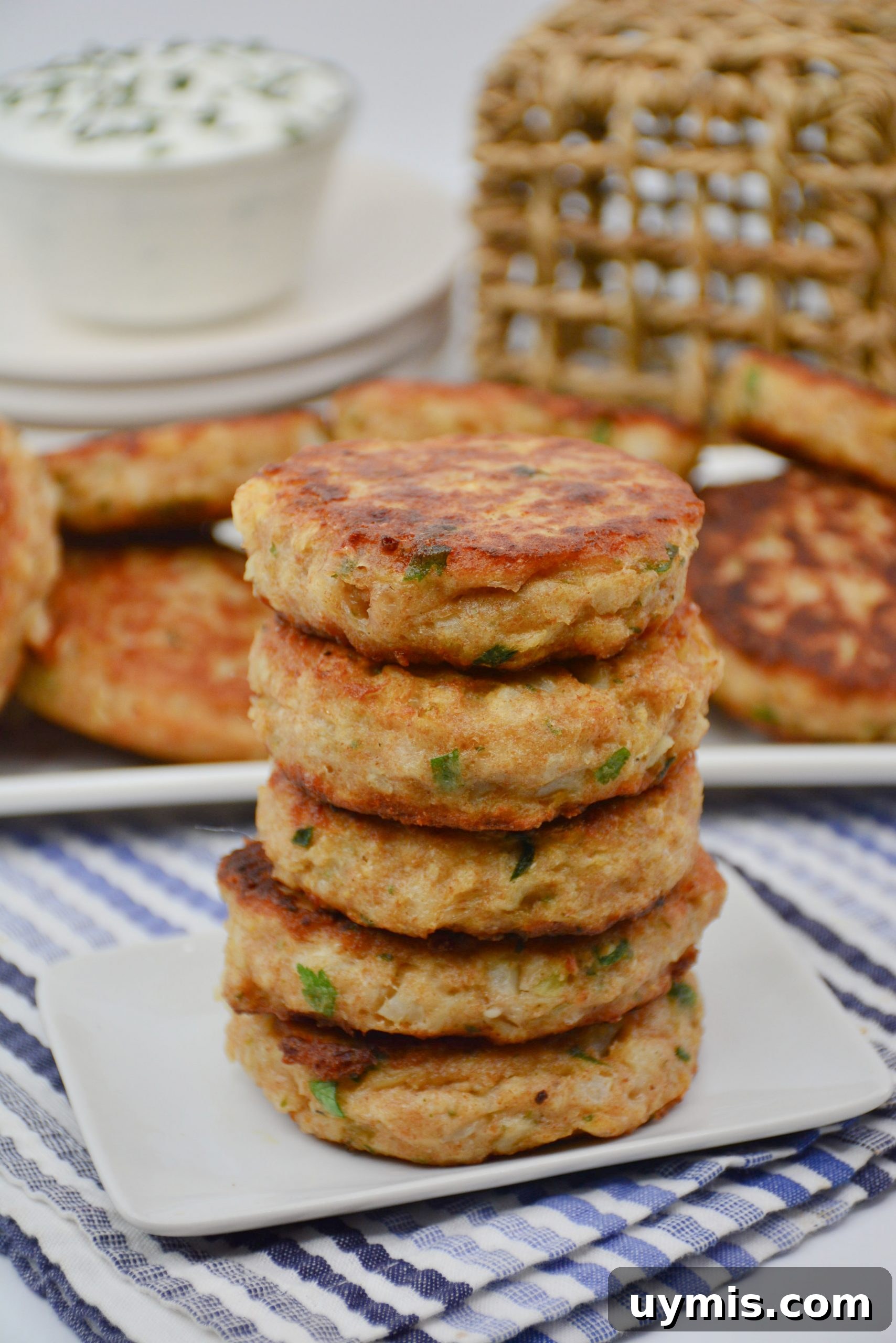 Cauliflower fritters prepared in a skillet