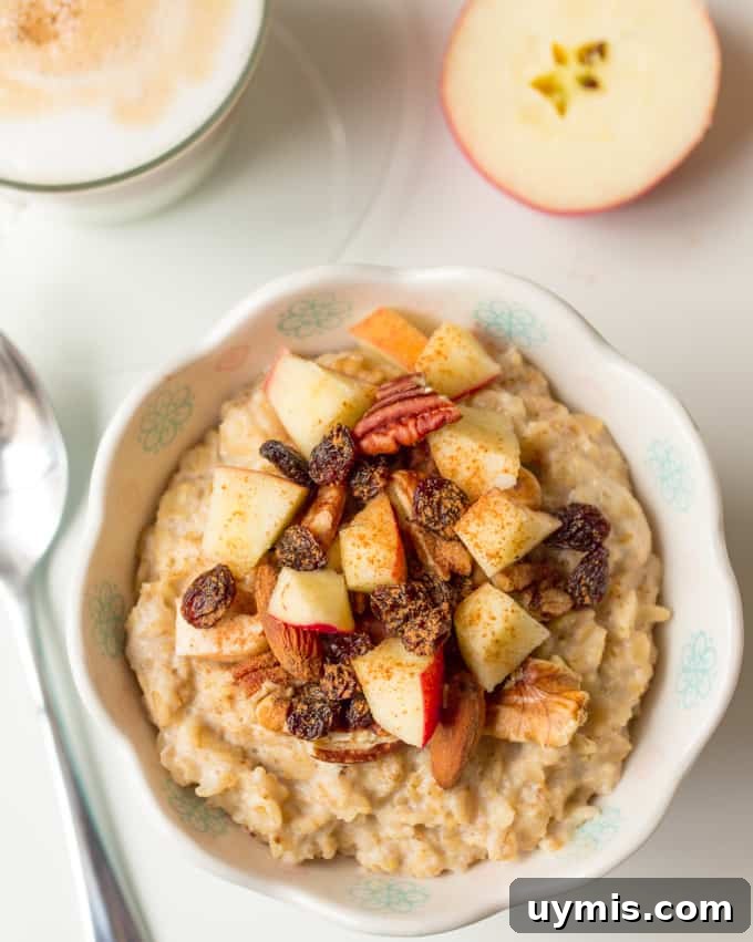Loaded Oatmeal Recipe with Fruit, Nuts, and Seeds 3 Fruit and nut porridge