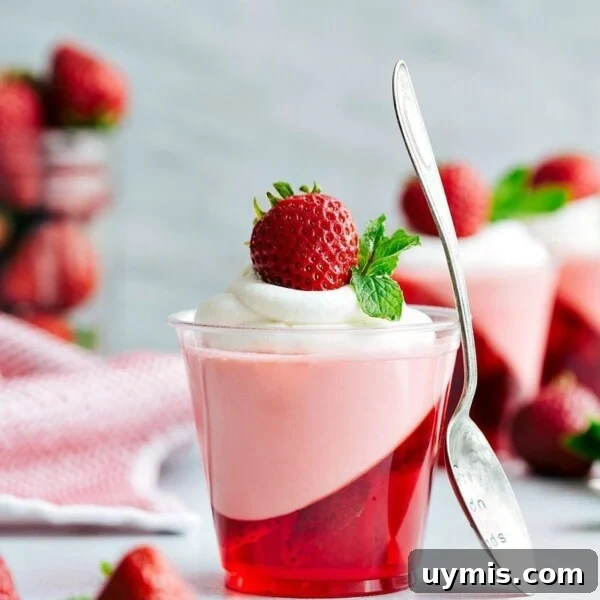 Fresh Strawberry Scones Recipe with Tender Crumb 5 Strawberry jello parfait cups.