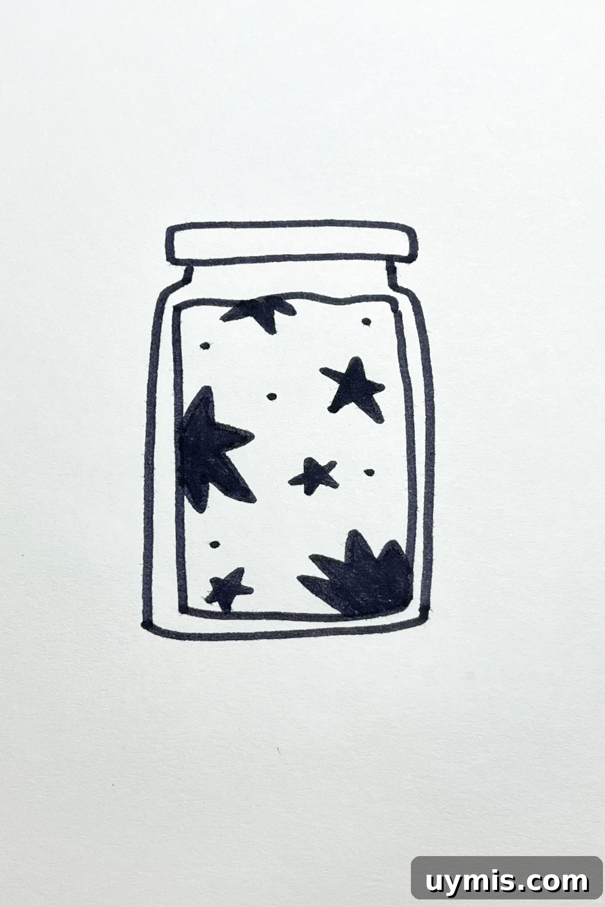 31 Star Drawing Ideas for Creative Sketch Inspiration 18 starry jar drawing