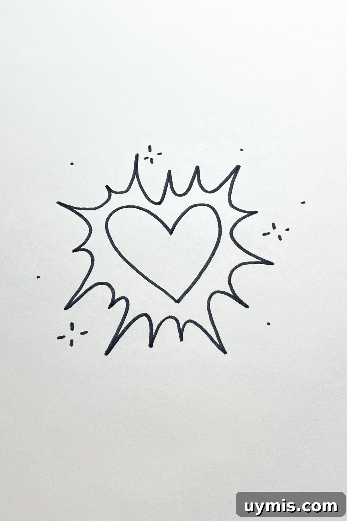 31 Star Drawing Ideas for Creative Sketch Inspiration 27 heart in the sky drawing