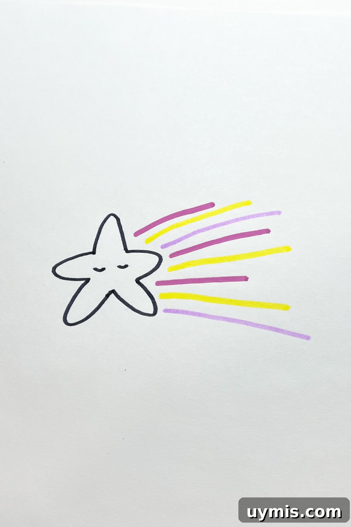 31 Star Drawing Ideas for Creative Sketch Inspiration 29 colorful shooting star drawing