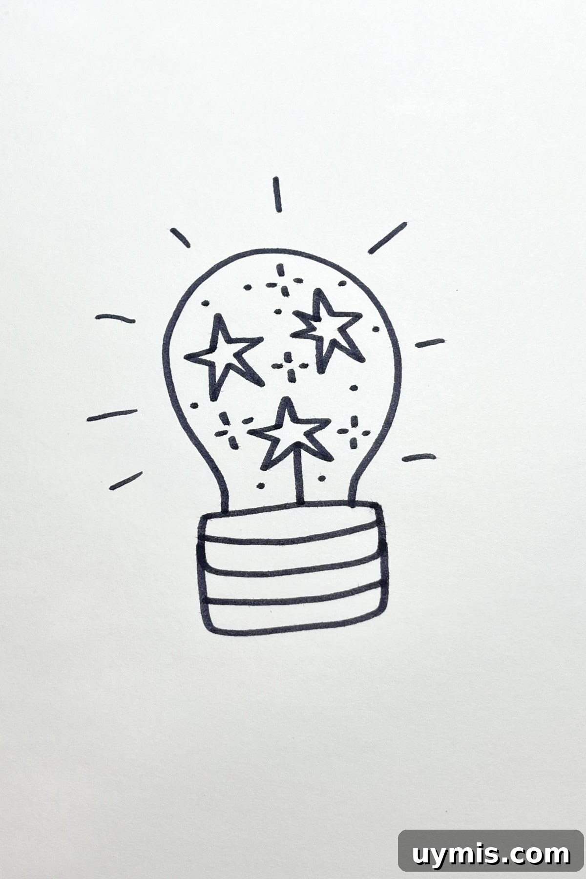 31 Star Drawing Ideas for Creative Sketch Inspiration 33 lightbulb drawing