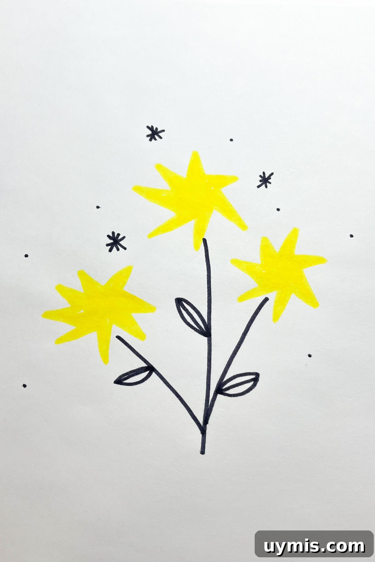31 Star Drawing Ideas for Creative Sketch Inspiration 5 dandelion stars drawing