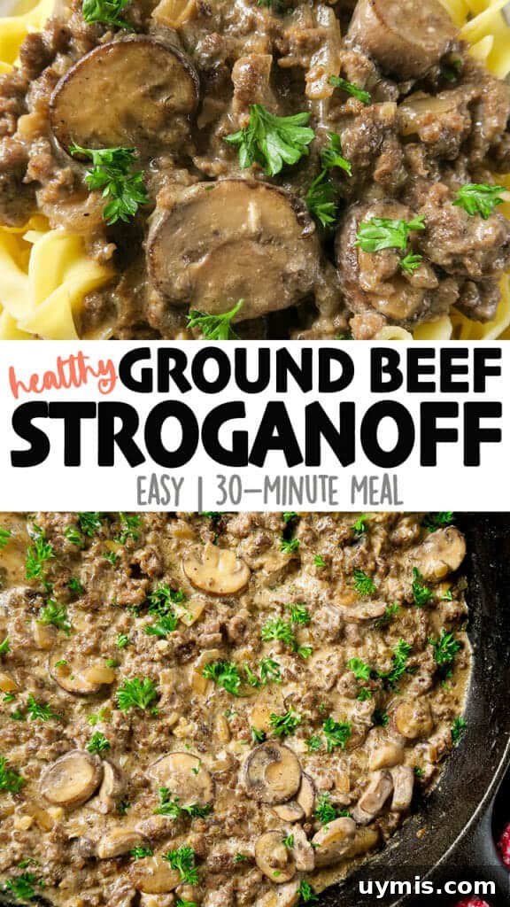 Creamy Ground Beef Stroganoff with Greek Yogurt 20 Ground Beef Stroganoff with Greek Yogurt