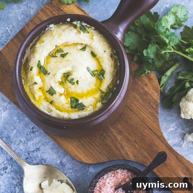 keto mashed cauliflower