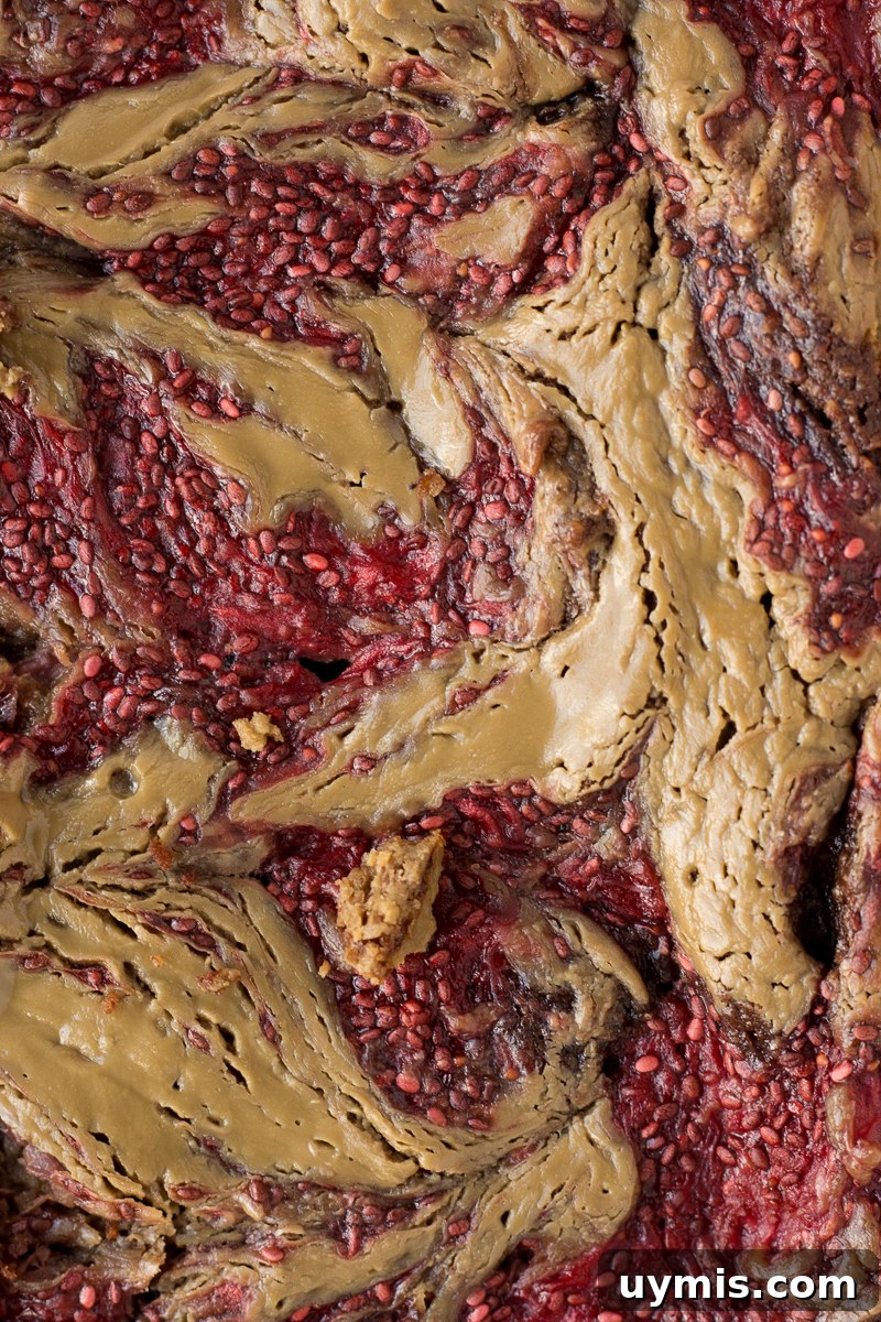 SunButter and Jelly Brownies 7 SunButter & Jelly Brownies close up shot