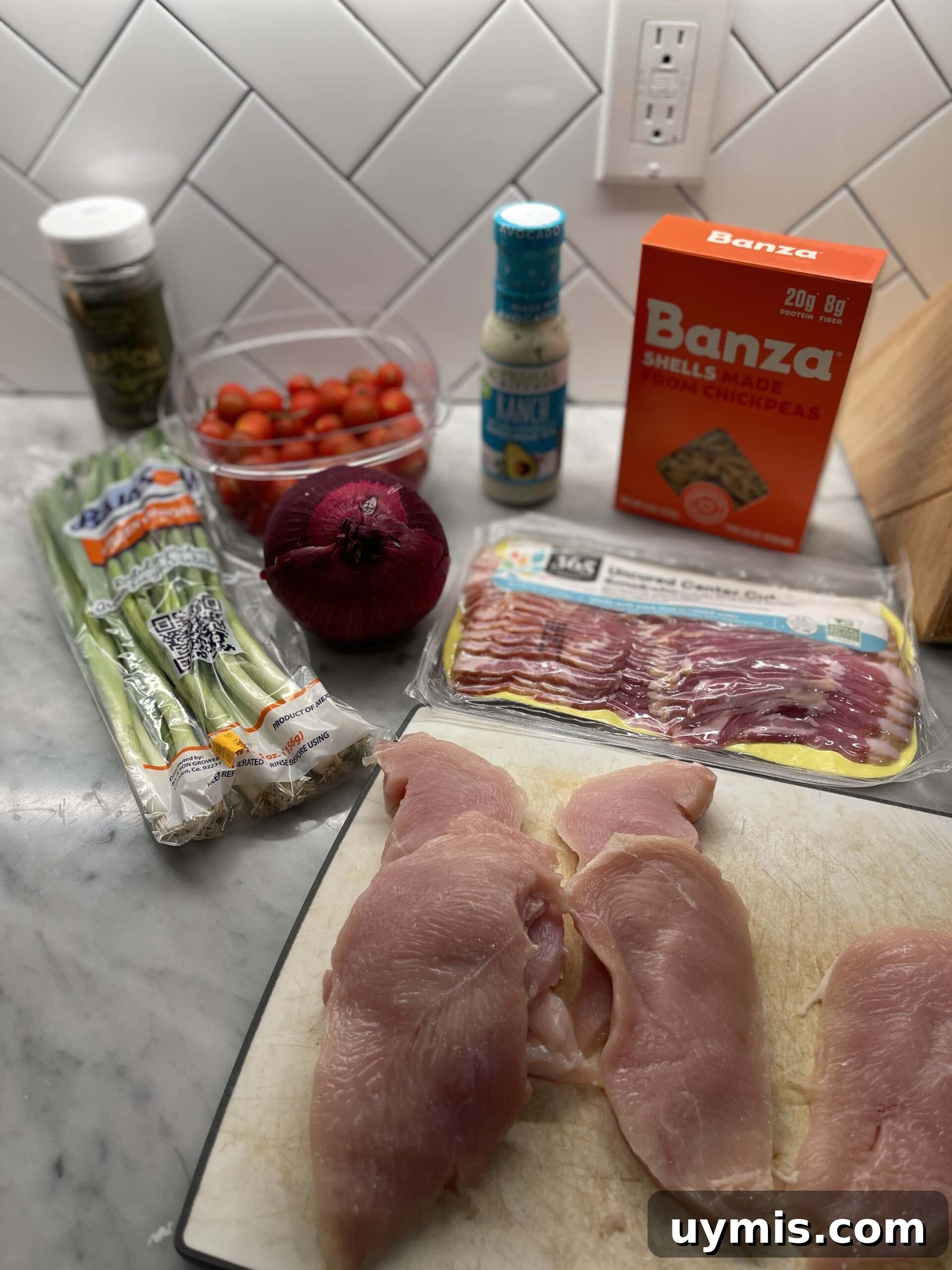 Bacon Ranch Chicken Pasta Salad Recipe 3 bacon ranch pasta salad