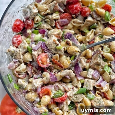 bacon ranch pasta salad
