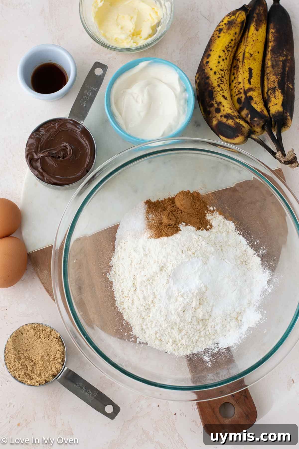 Nutella Swirl Banana Bread Recipe 4 img 28432 3