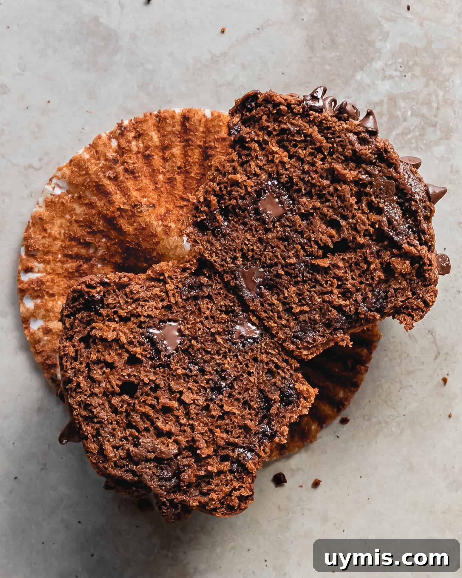 Double Chocolate Chip Muffins with Rich Cocoa Flavor 4 Double chocolate chip muffins are rich, soft, moist and tender bakery style chocolate muffins loaded with chocolate chips. These flavorful double chocolate muffins are perfect for an easy and decadent breakfast treat.