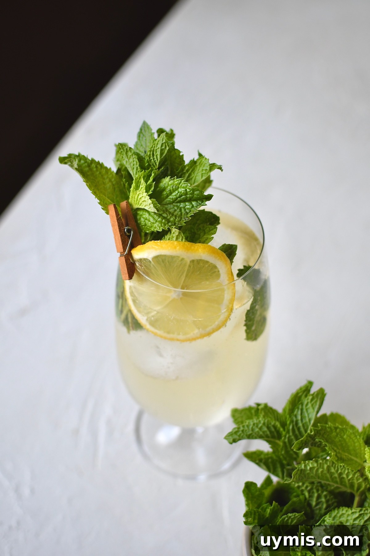 Hugo Spritz Cocktail Recipe 4 Looking into a cocktail that is a Hugo Spritz.