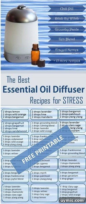 Calming Diffuser Blends for Stress Relief 13 Have frayed nerves? Need to chill out? Try these calming essential oil diffuser blends to beat stress