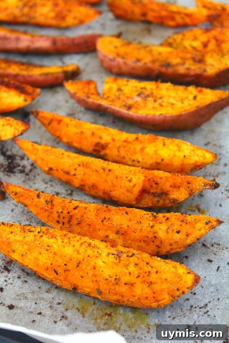 Spiced Herb Roasted Sweet Potato Wedges