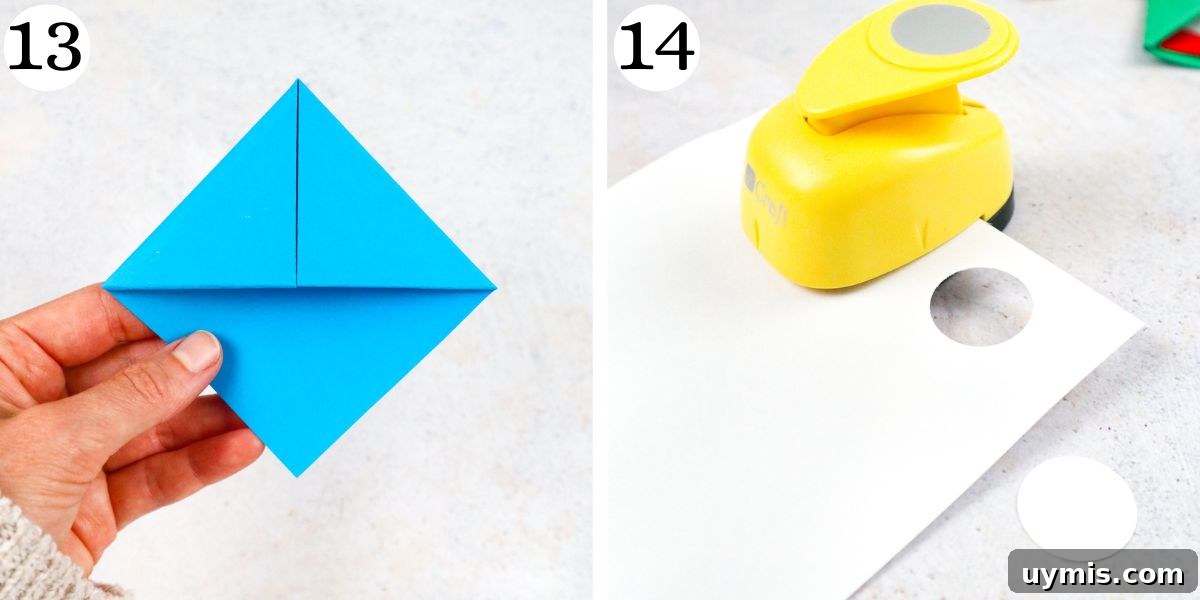 How to Make an Origami Corner Bookmark 10 add eyes