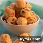 Cookie dough in a bowl and tray