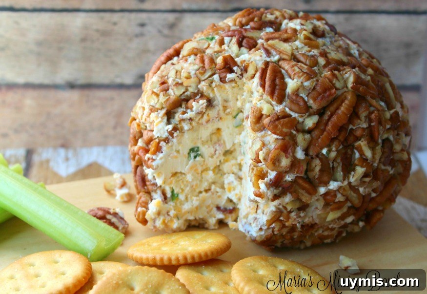 Cheddar Bacon Ranch Cheese Ball Recipe 6 Cheese ball coated with pecans