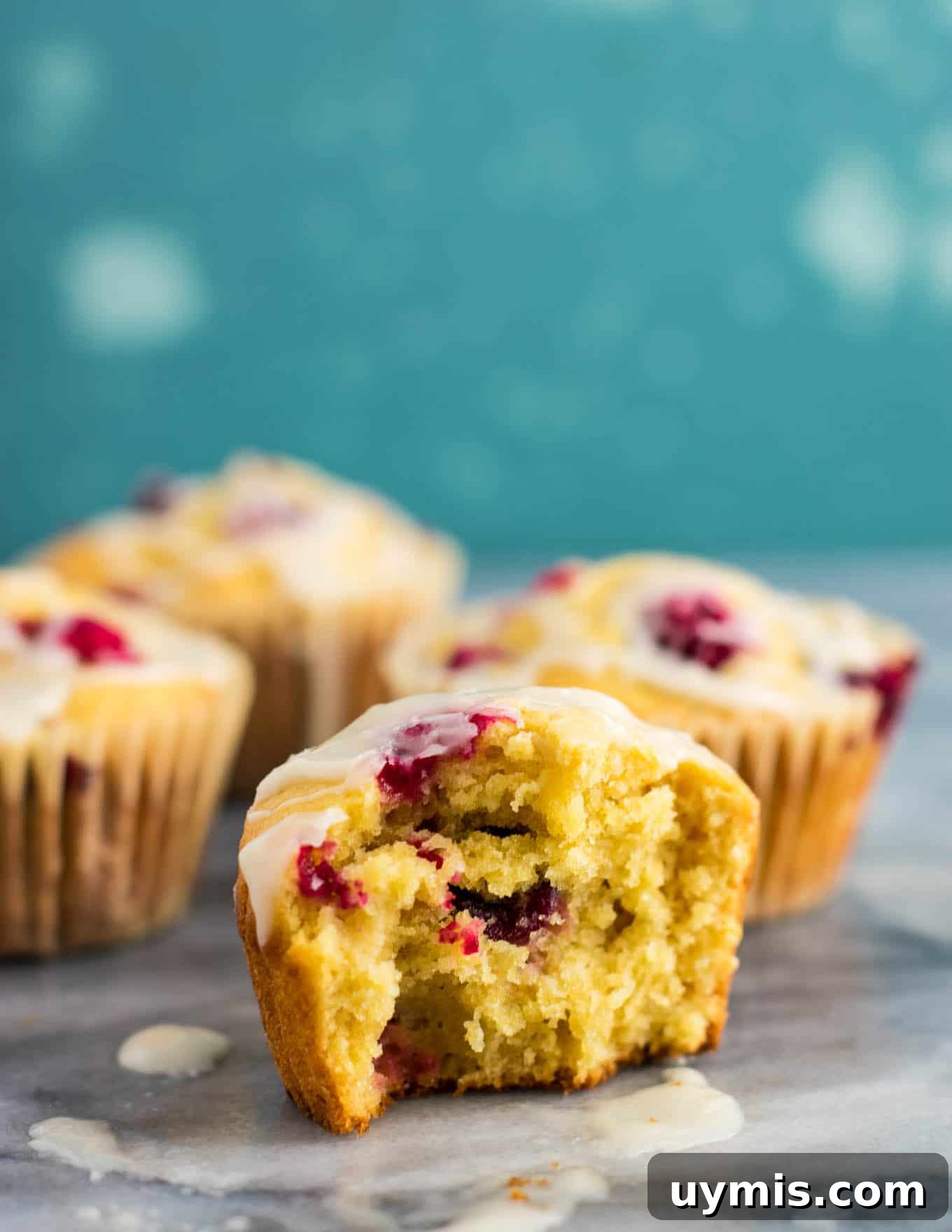 Cranberry Cream Cheese Muffins Recipe 7 Bakery style cranberry cream cheese muffins with glaze