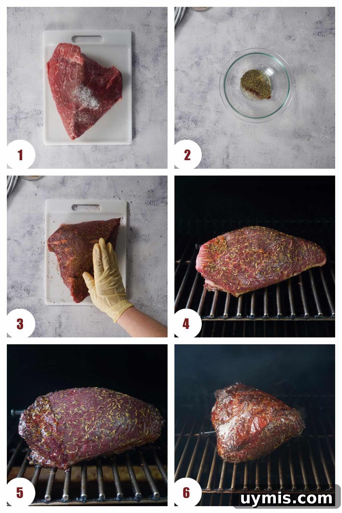 Smoked Rump Roast with Thyme Rub 5 how to make a smoked rump roast step by step photos.