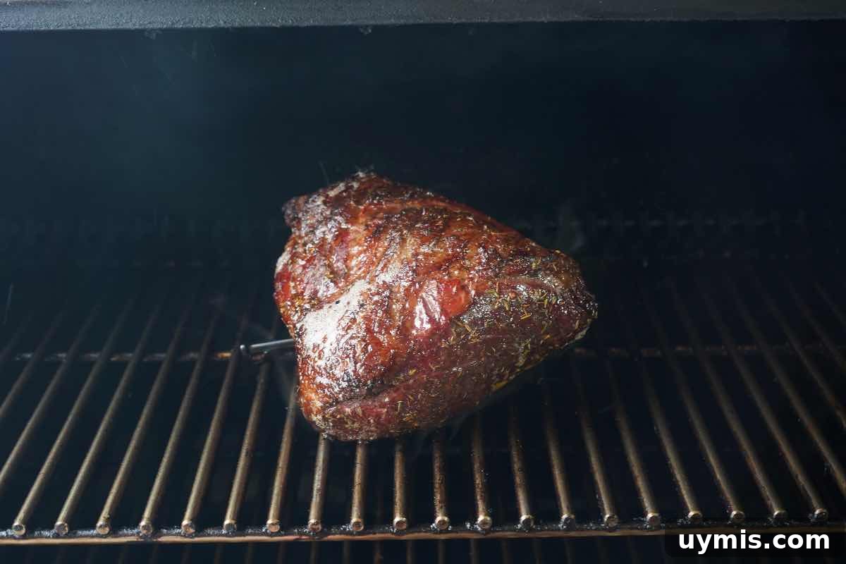 Smoked Rump Roast with Thyme Rub 6 rump roast after seared
