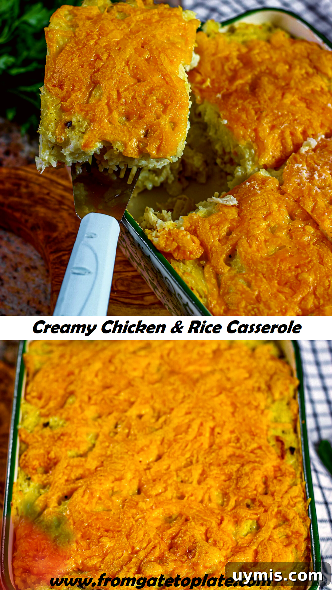 Creamy Chicken and Rice Casserole Recipe 14 Creamy Chicken and Rice Casserole finished dish