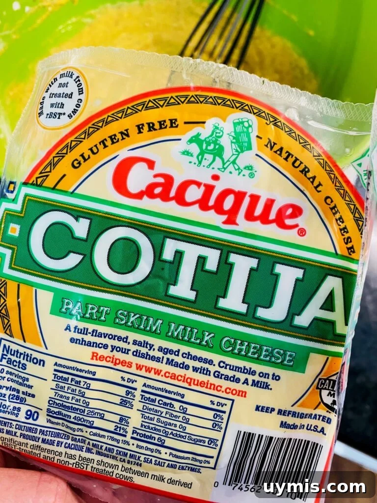 Blackstone Street Corn Fritters Recipe 3 cotija cheese