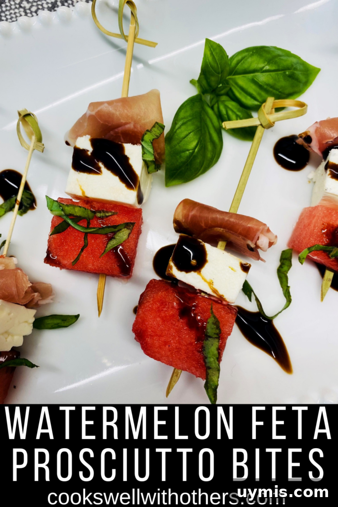 Watermelon Feta Prosciutto Appetizer Bites 12 Watermelon Feta Prosciutto Bites