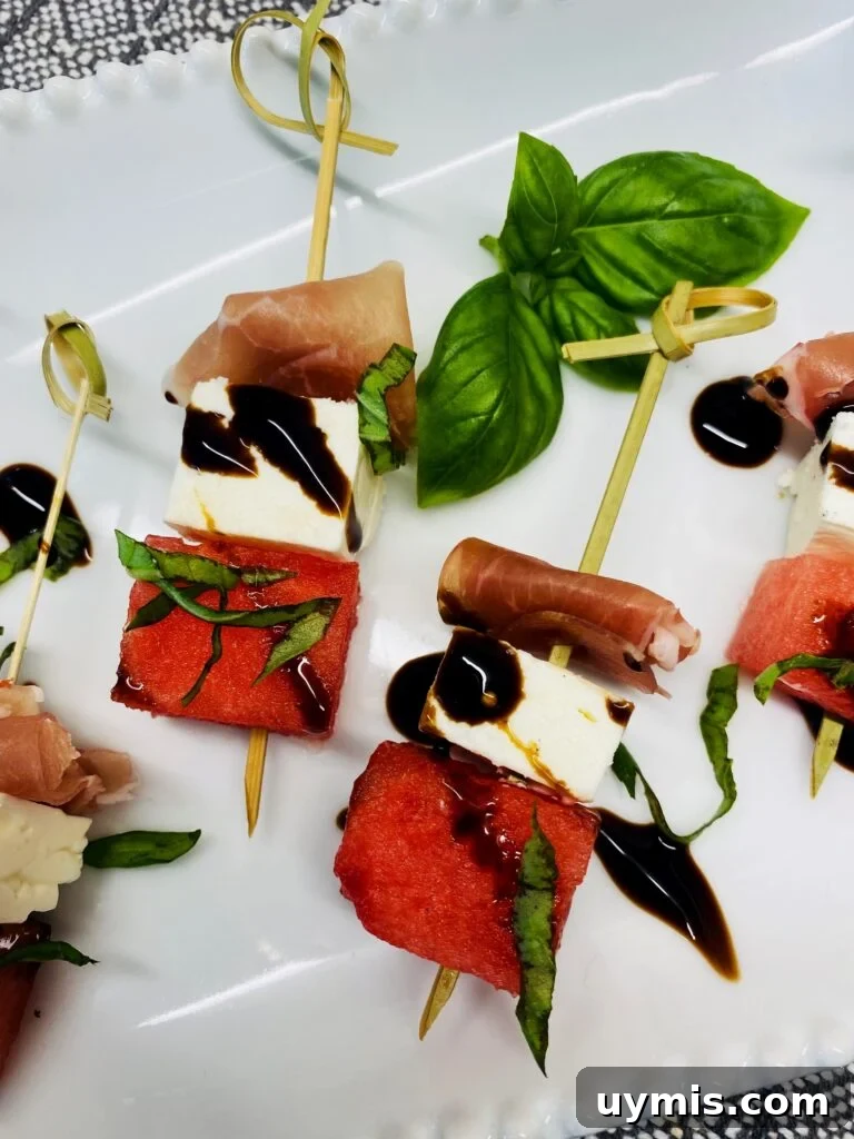 Watermelon Feta Prosciutto Appetizer Bites 8 Watermelon Feta Prosciutto Bites