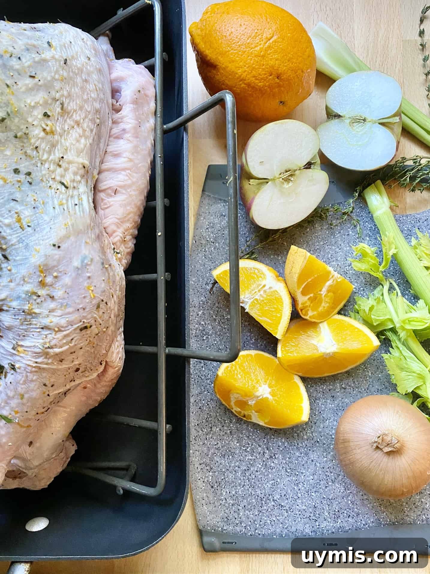 Citrus Sage Roast Turkey Recipe 8 Roast Turkey with Citrus & Sage