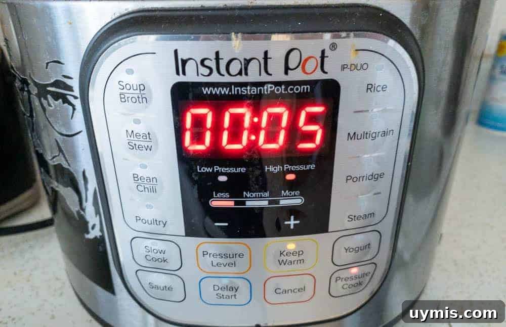 Instant Pot Hard Boiled Eggs Using the 5 5 5 Method 4 Amount of time to cook hard boiled eggs in IP
