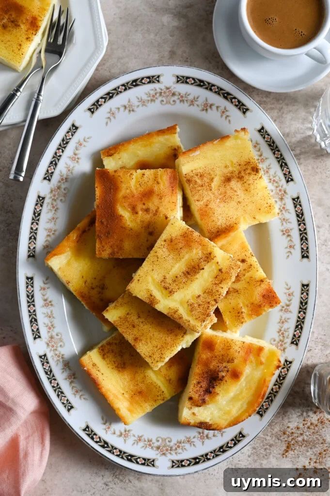 Galaktopita: Greek Milk Custard Pie Recipe 3 Galatopita is a Greek milk custard pie made without phyllo or crust.