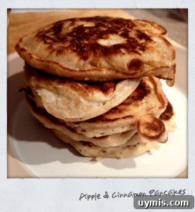 Apple cinnamon pancakes