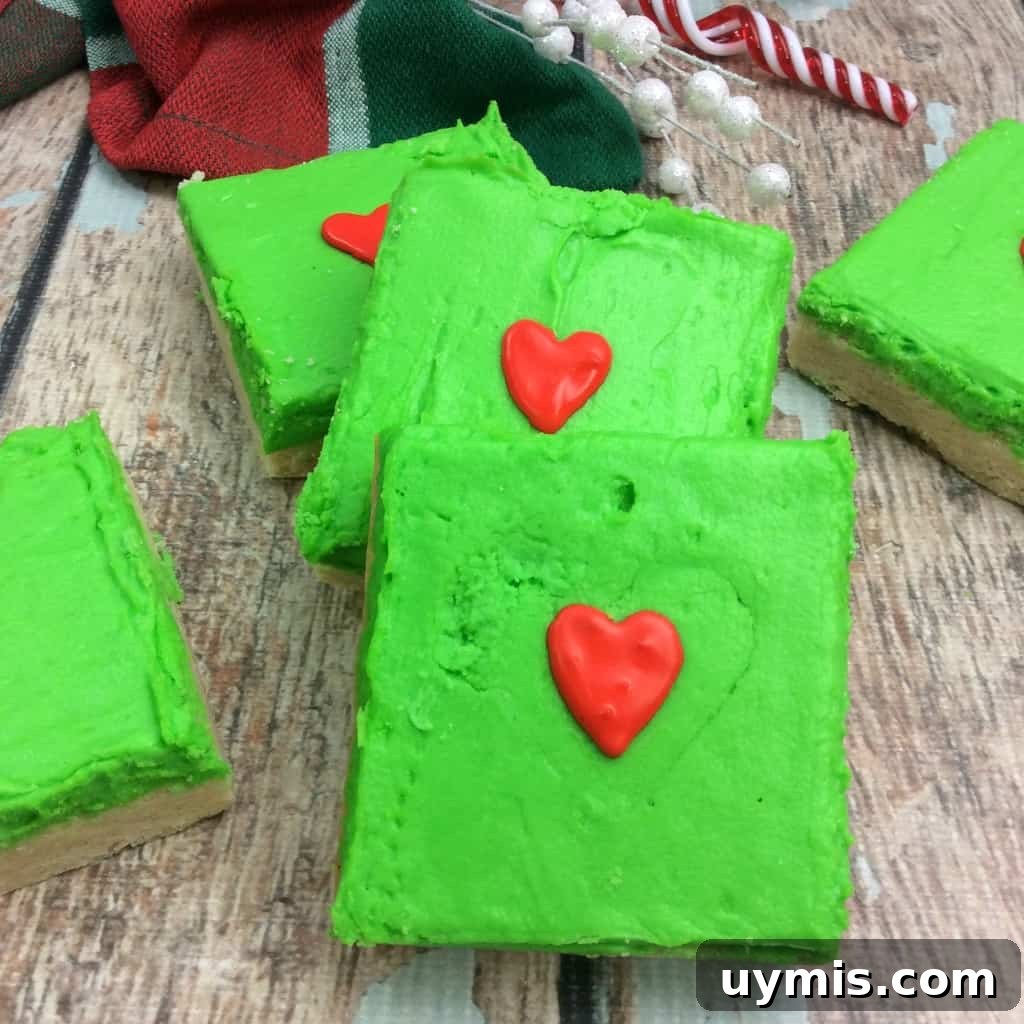 How to Host a Cookie Swap Party: Planning Tips and Recipe Ideas 3 Grinch sugar cookie bars