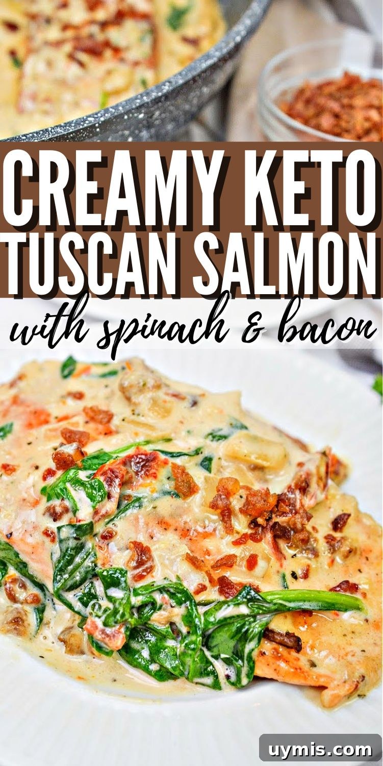Creamy Keto Tuscan Salmon