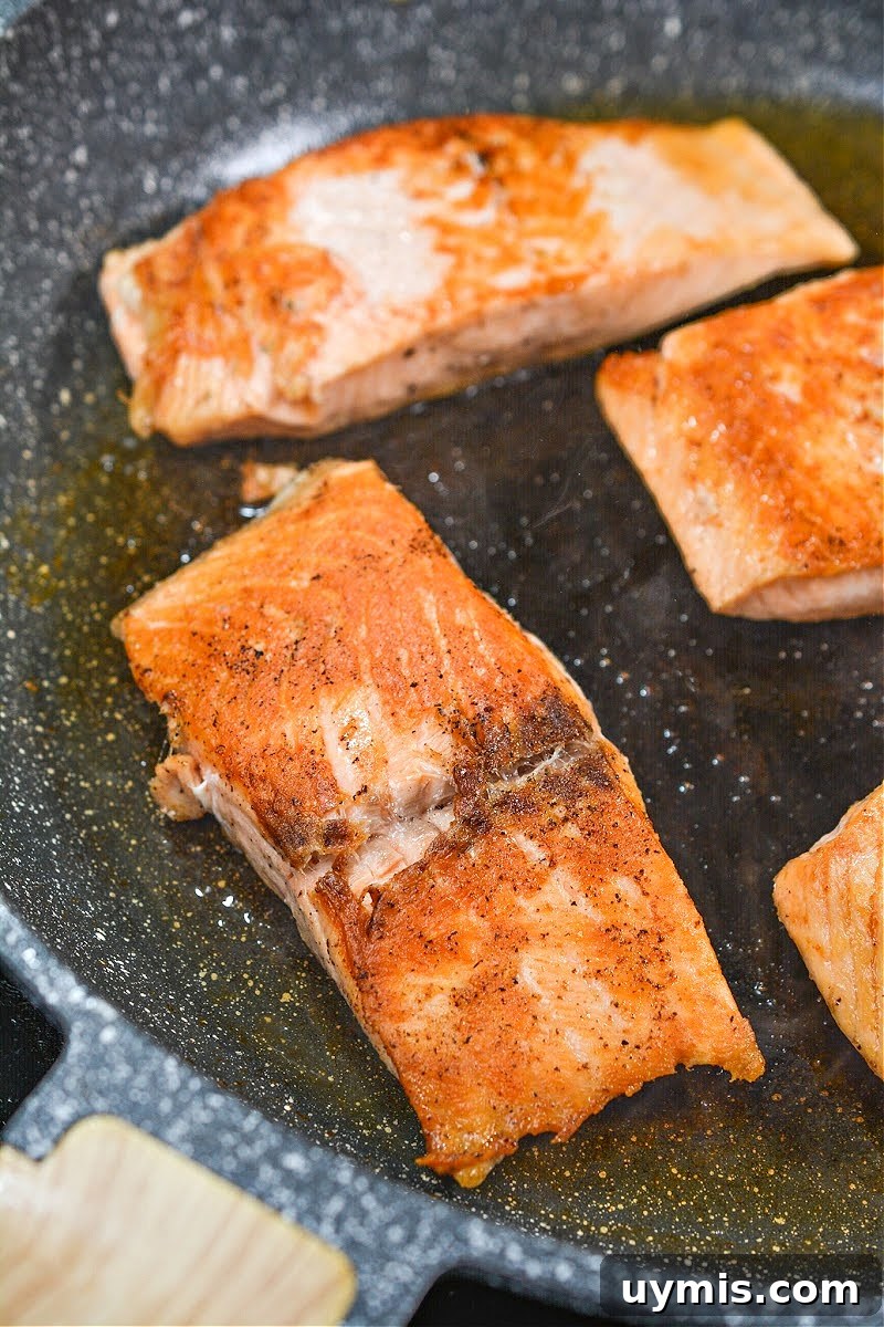 Creamy Keto Tuscan Salmon