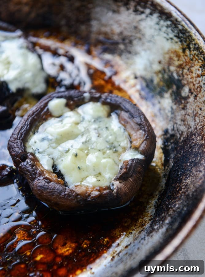 blue cheese portobello burgers