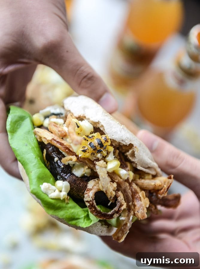 blue cheese portobello burgers
