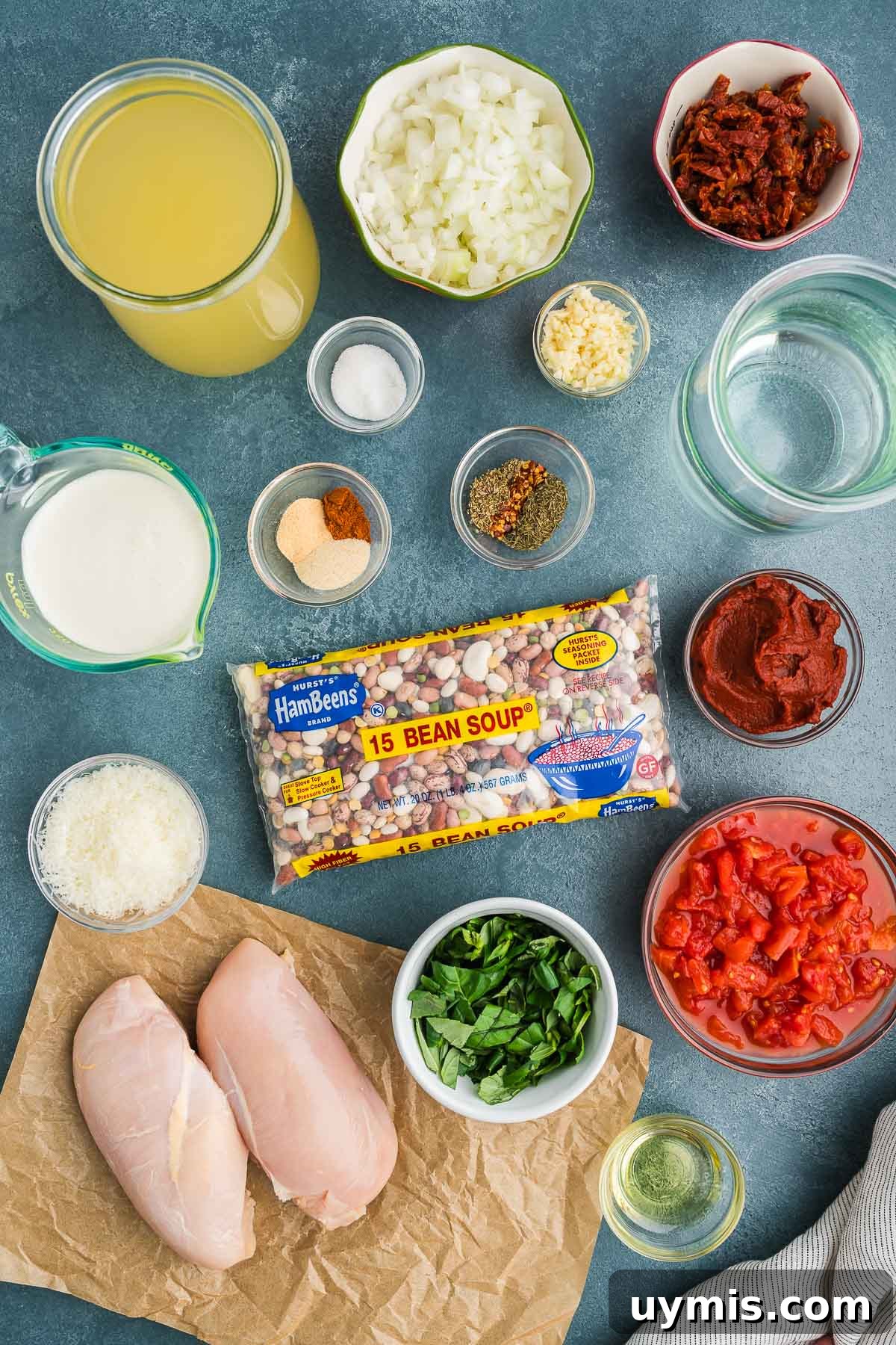 ingredients for 15 bean soup