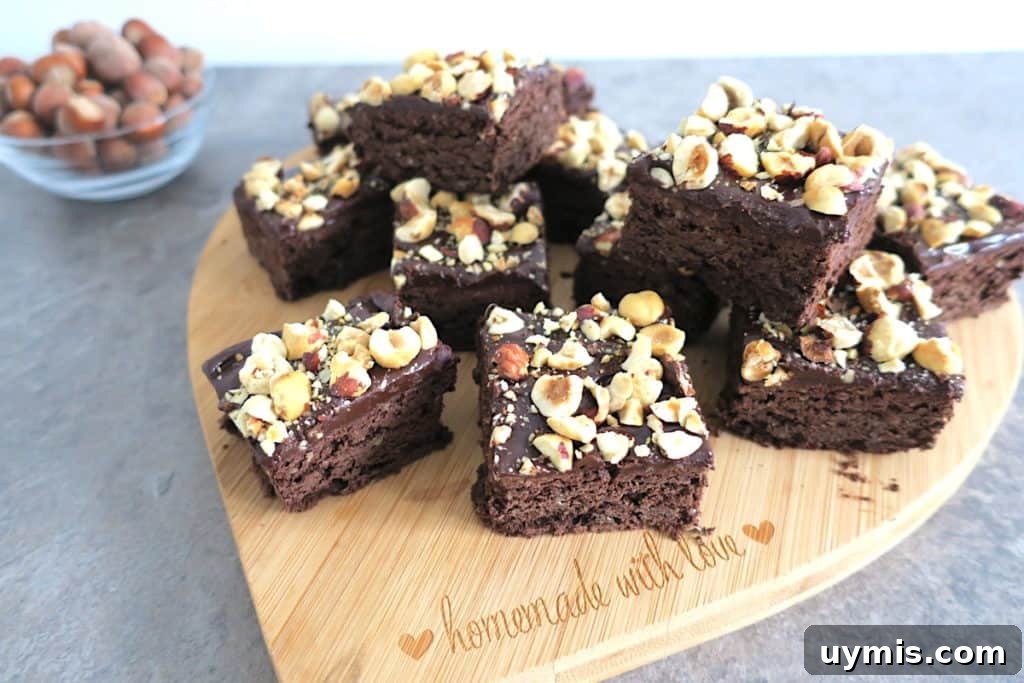 Sugar Free Hazelnut Chocolate Brownies 2 Sugar Free Hazelnut Nut.ella Brownies