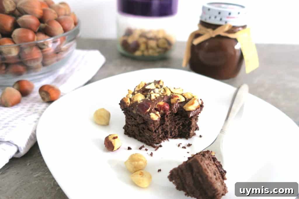 Sugar Free Hazelnut Chocolate Brownies 4 Sugar Free Hazelnut Nut.ella Brownies