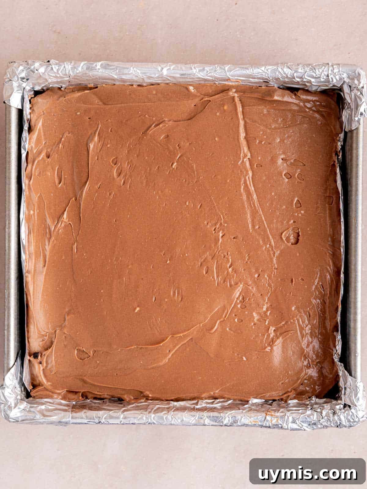 Creamy No-Bake Chocolate Cherry Cheesecake Recipe 12 No bake chocolate cheesecake in an 8-inch square pan.