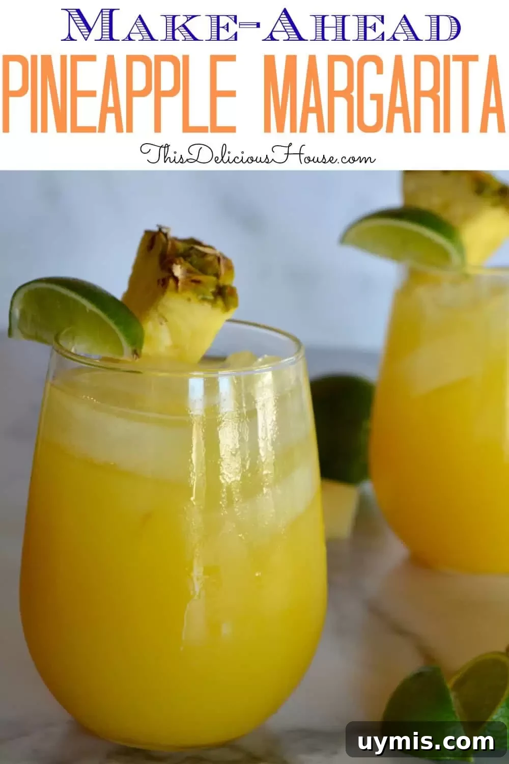 How to Make a Pineapple Margarita Cocktail 6 tasty pineapple margarita recipe for Pinterest.