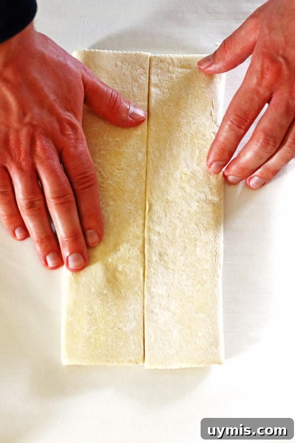 Flaky Heart-Shaped Puff Pastry Recipe 3 Folding puff pastry to make pastry hearts