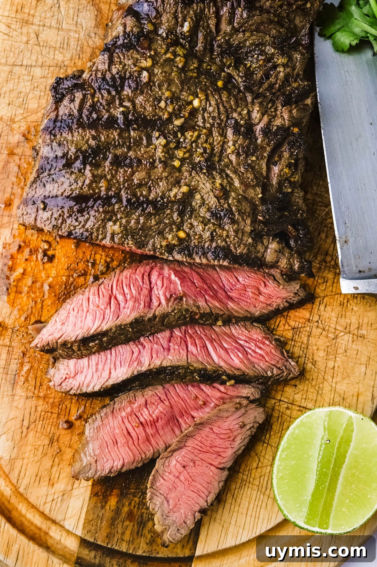 Carne Asada Tacos with Juicy Grilled Steak 9 Sliced grilled steak for carne asada tacos.