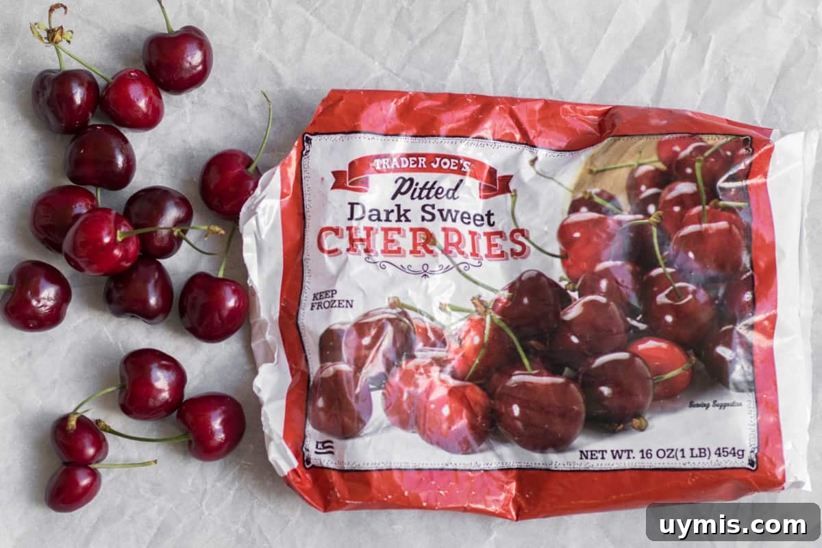 ingredients for cherry puree