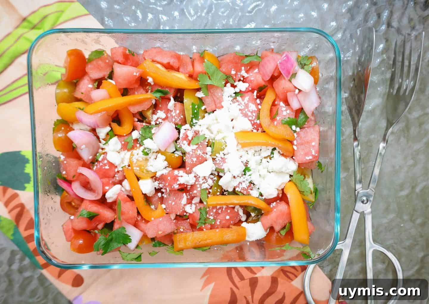 Southern Tomato and Watermelon Salad Recipe 2 Southern Tomato Watermelon Salad