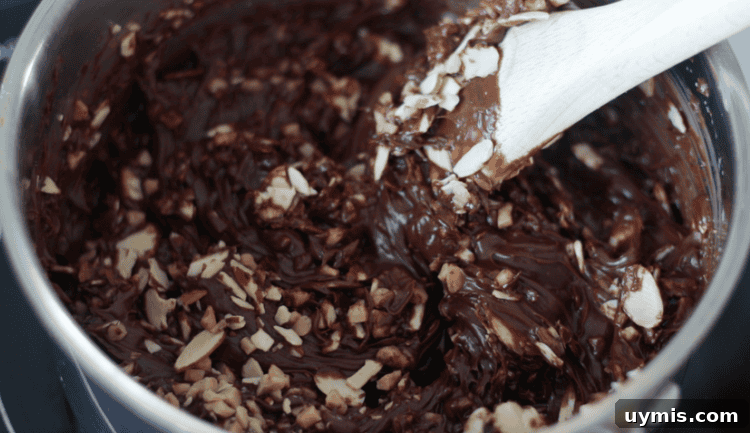 toffee fudge cooking in pan